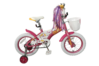 Детский велосипед Stark Tanuki 14 Girl розовый/белый/жёлтый (2019)