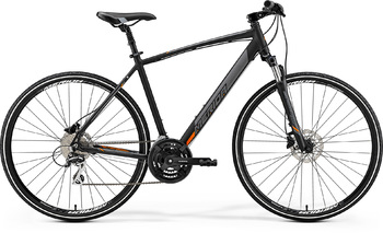 Гибридный велосипед Merida Crossway 20-D MattBlack/Orange (2019)