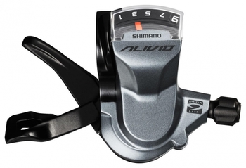 Шифтер правый Shimano SL-M4000, на 9 скоростей, трос 2050 мм (2021)