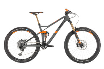 Велосипед двухподвес Cube STEREO 140 HPC TM grey/orange (2019)