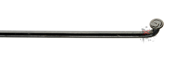 Спица стальная  Spoke 14G в комплекте с ниппелем от 225-295 мм, черная (2022)
