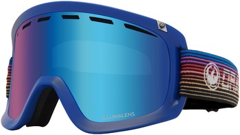 Маска горнолыжная Dragon D1 OTG Gamer/LL Blue Ion + LL Amber (2020)
