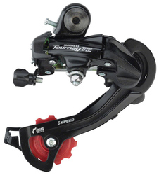 Переключатель задний Shimano Tourney RD-TZ500 GS (средняя лапка) 6 скоростей (2021)