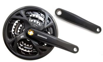 Система шатунов Shimano FC-M371 44/32/22T 3х9 скоростей (2021)