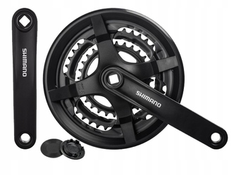 Система шатунов Shimano FC-TY301,  3х6/7/8 ск, 42/48T длина шатуна 150/170/175мм (2023)