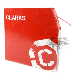 Рубашка троса переключения Clarks MTB/Road толщина 4 мм, длина 30 метров, цвет розовый (2020)
