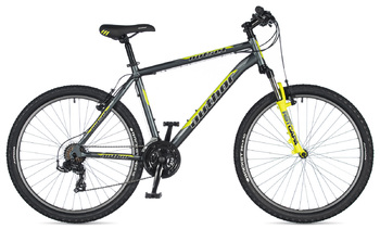 Велосипед MTB Author Outset серый/желтый (2020)