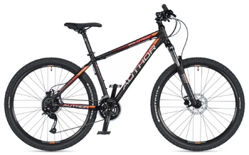 Велосипед MTB Author Solution черный/красный/оранжевый (2020)