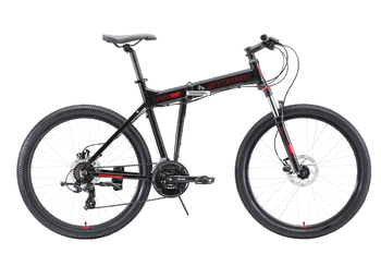 Велосипед MTB Stark Cobra 26.2 HD чёрный/красный (2020)