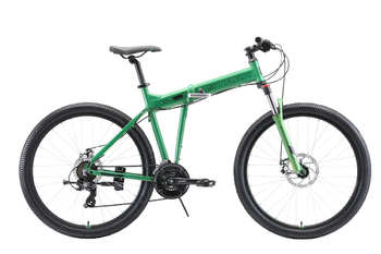 Велосипед MTB Stark Cobra 27.2 D зелёный/чёрный (2020)