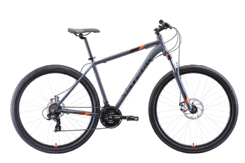 Велосипед MTB Stark Hunter 29.2 D серый/чёрный/оранжевый (2020)