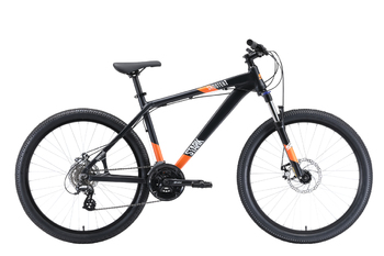 Велосипед MTB Stark Shooter-1 чёрный/белый/оранжевый (2020)