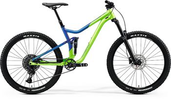 Велосипед двухподвес Merida One-Forty 400 LightGreen/GlossyBlue (2020)