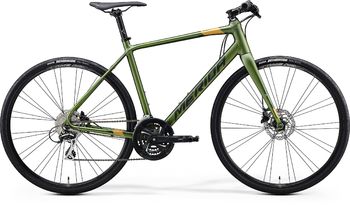Городской велосипед Merida Speeder 100 MattFogGreen/DarkGreen/Gold (2020)