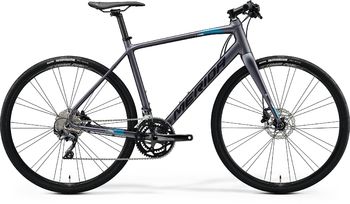 Городской велосипед Merida Speeder 500 MattAntracite/Black/Blue (2020)