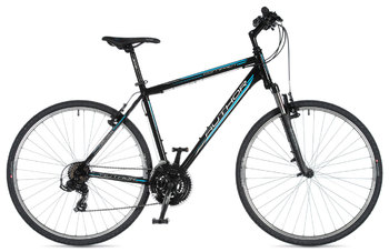 Гибридный велосипед Author Compact черный/голубой (2020)