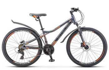 Велосипед MTB Stels Navigator-610 D V010 Антрацитовый/оранжевый (2020)