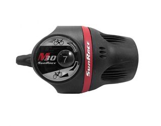 Шифтер SunRace TS-M37 7 скор., правый, с проводкой тросик+рубашки (2020)