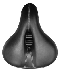Седло комфортное  Horst размер 250х230мм  с вентиляцией,  эластомер. черное (2020)